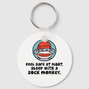 Sock monkey nyckelring