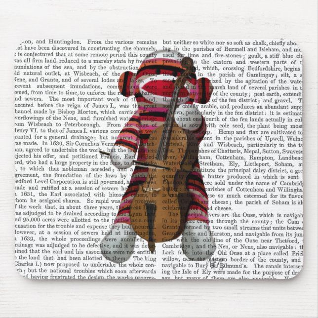 Sock monkey och Cello Musmatta (Framsidan)