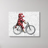 Sock monkey på cykel