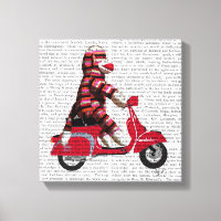 Sock monkey på Moped