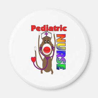 Sock monkey Pediatriska sjuksköterskor Magnet
