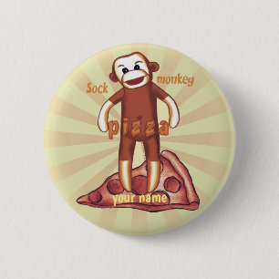 Sock monkey Pizza Knapp