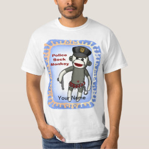 Sock monkey Police T-Shirt