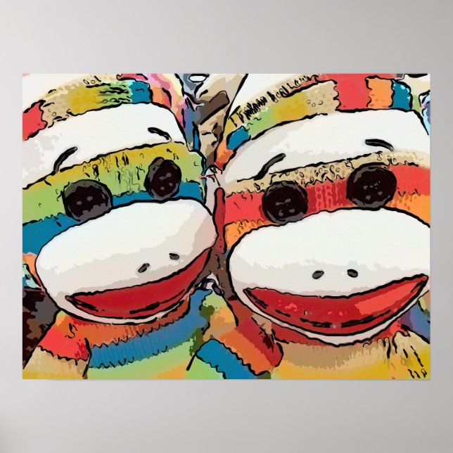 Sock monkey Poster (Framsidan)
