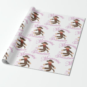 Sock monkey presentpapper
