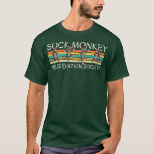 Sock monkey Preservation Society Retro Vintage Str T Shirt