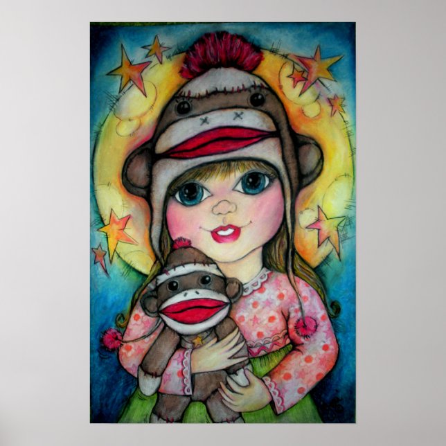 Sock monkey See, Monkey Do Poster (Framsidan)