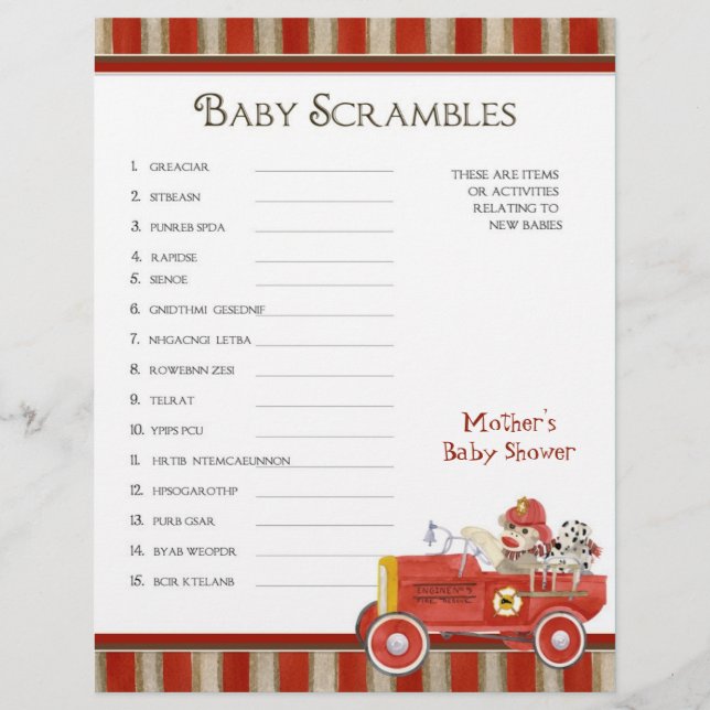 Sock monkey, Shower Bingo n Scramble Game (Framsida)