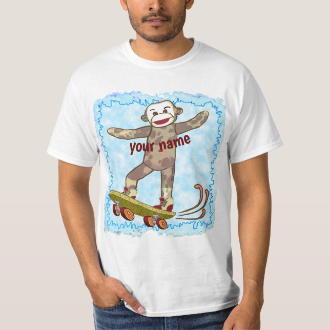 Sock monkey Skater t-shirt (Framsida)