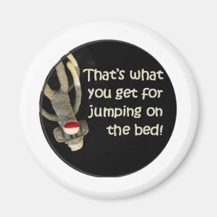 Sock monkey sluddrar magnet