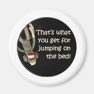 Sock monkey Slurs Magnet