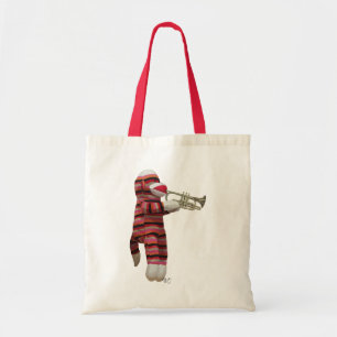 Sock monkey speltrumpet tygkasse