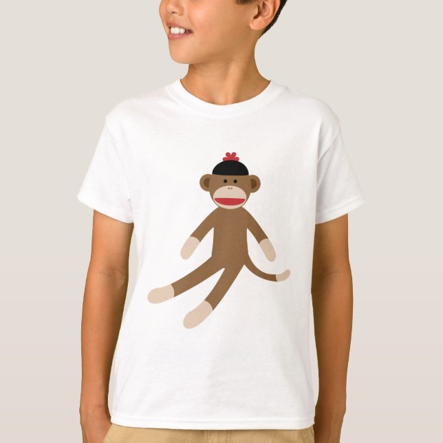 sock monkey t shirt (Framsida)