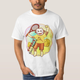 Sock monkey Tennis t-shirt
