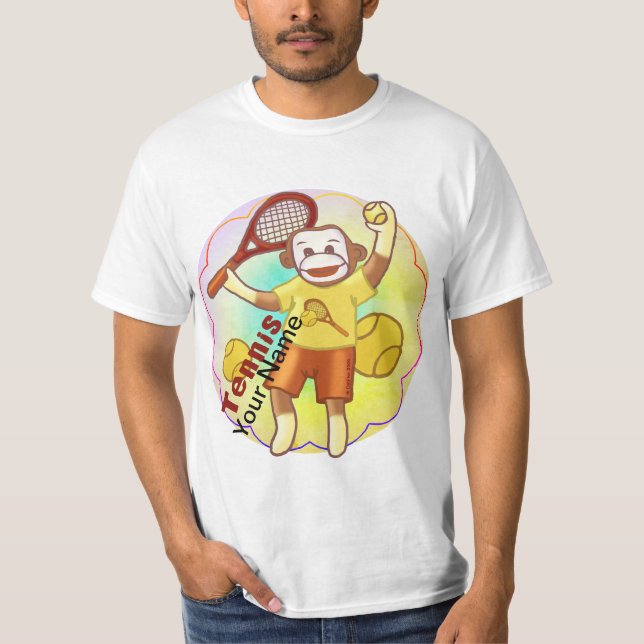 Sock monkey Tennis t-shirt (Framsida)