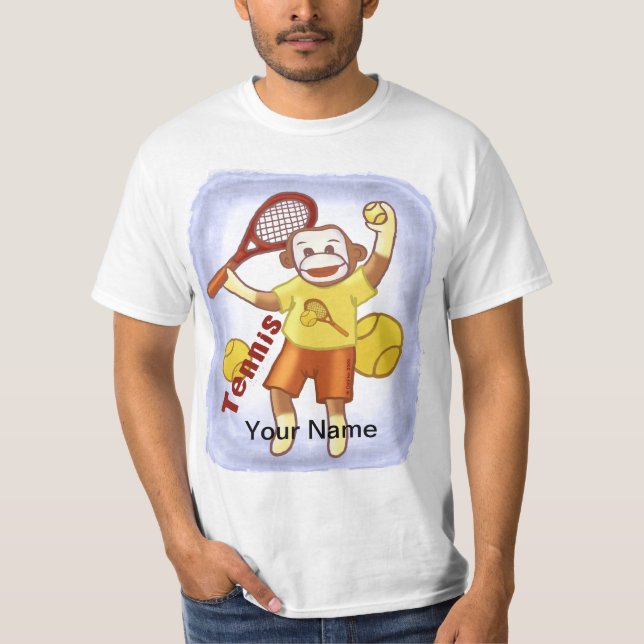 Sock monkey Tennis t-shirt (Framsida)
