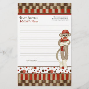 Sock monkey, trehjuling, pojkbabykläder, råd