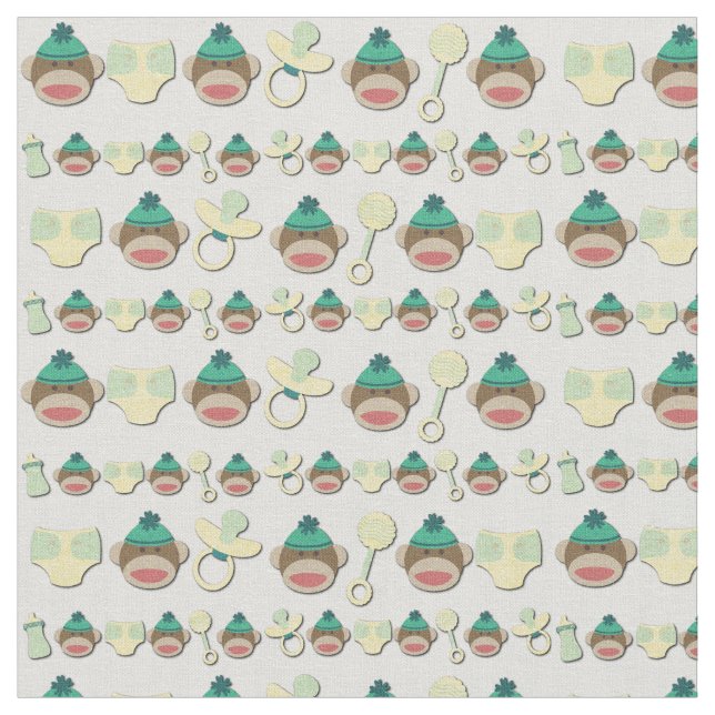 Sock monkey tyg (Närbild)