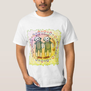 Sock monkey vänner t shirt