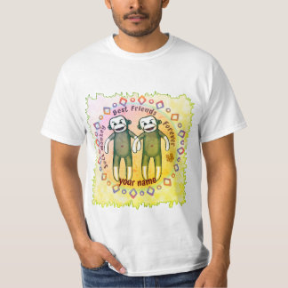 Sock monkey vänner t shirt