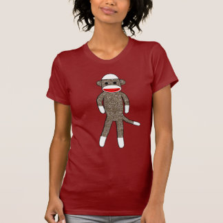 Sock monkey vid T-tröja för lilkoloheJessica damer Tröja