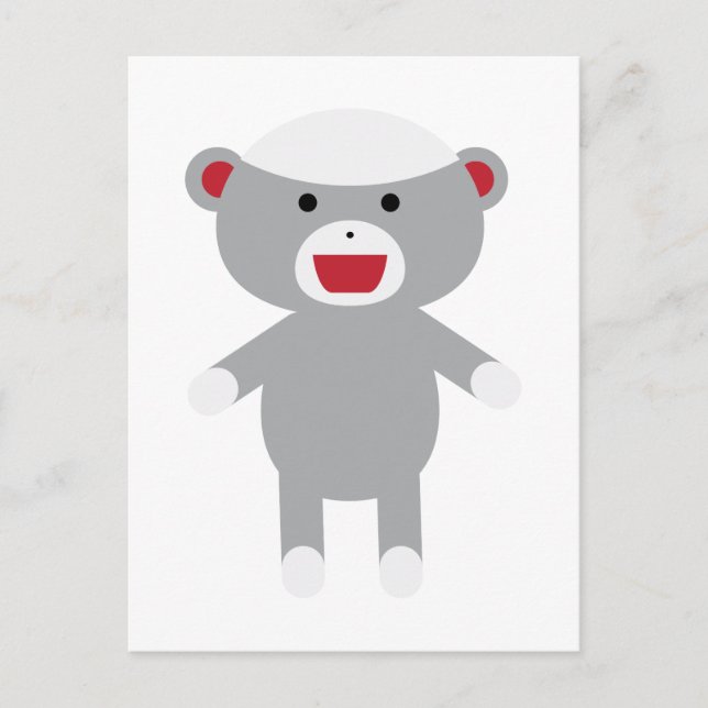 Sock monkey vykort (Framsida)