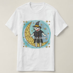 Sock monkey Witch t-shirt