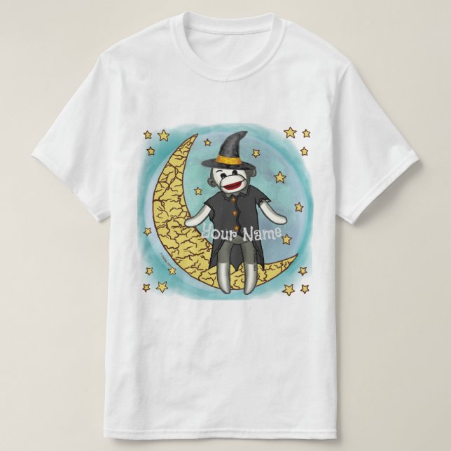 Sock monkey Witch t-shirts (Design framsida)