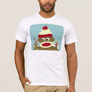 Sock monkeyängel & djävulen t shirt