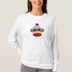 Sock monkeyansikte t shirt