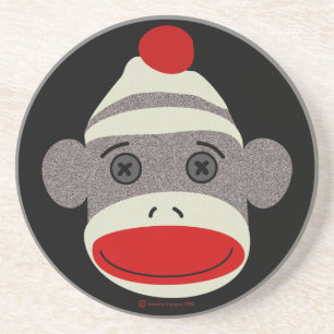 Sock monkeyansikte underlägg sandsten