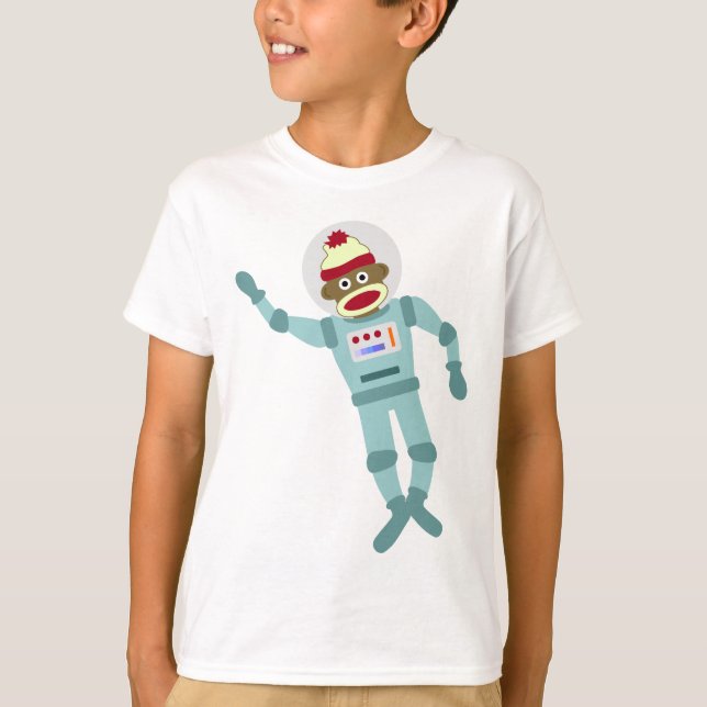 Sock monkeyastronaut t-shirt (Framsida)