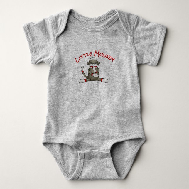 Sock monkeybabyRomper Tröja (Framsida)