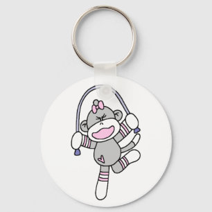 Sock monkeybanhoppningrep nyckelring