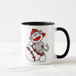 Sock monkeybaseball mugg
