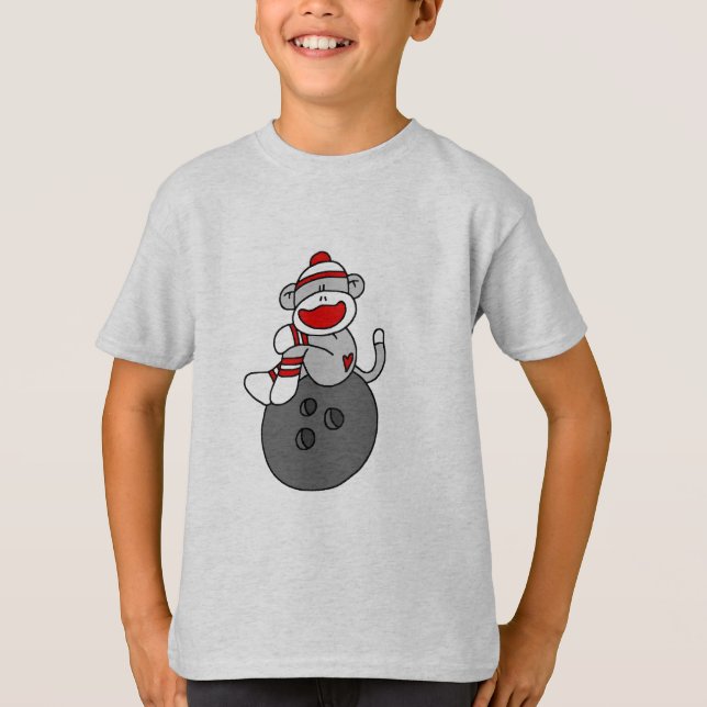 Sock monkeybowling tee (Framsida)