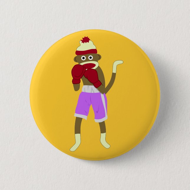 Sock monkeyboxare knapp (Framsida)
