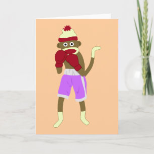 Sock monkeyboxare kort