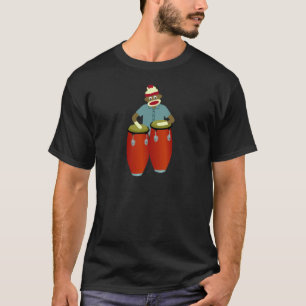Sock monkeycongaen trummar tee