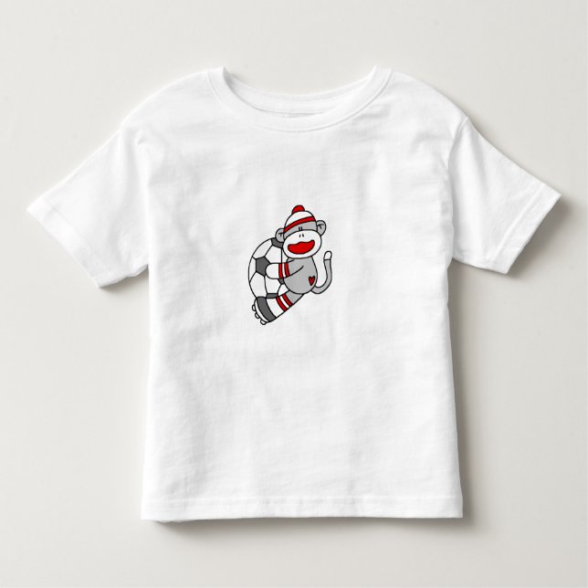 Sock monkeyfotboll t shirt (Framsida)