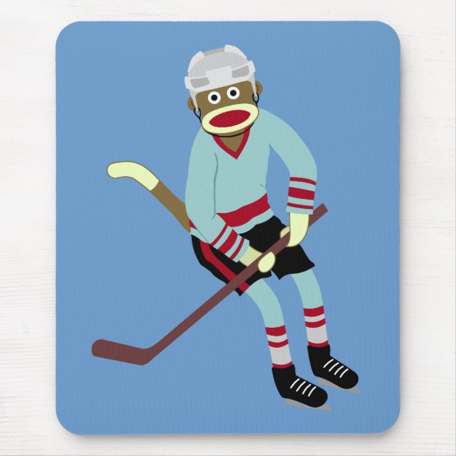 Sock monkeyhockeyspelare musmatta (Framsidan)