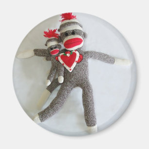 Sock monkeykärlek #1 magnet