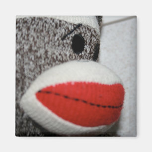 Sock monkeymagnet magnet