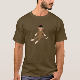 sock monkeymanar t-skjorta t-shirt