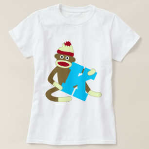 Sock monkeyMonogrampojke K Tee