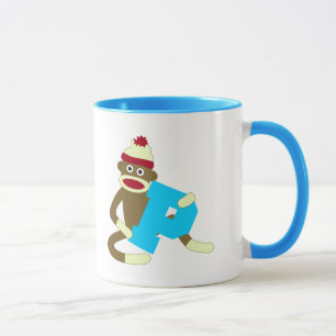 Sock monkeyMonogrampojke P Mugg