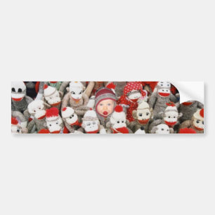 Sock monkeyparty bildekal