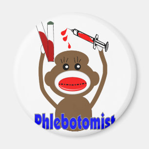 Sock monkeyPhlebotomist gåvor--Förtjusande Magnet