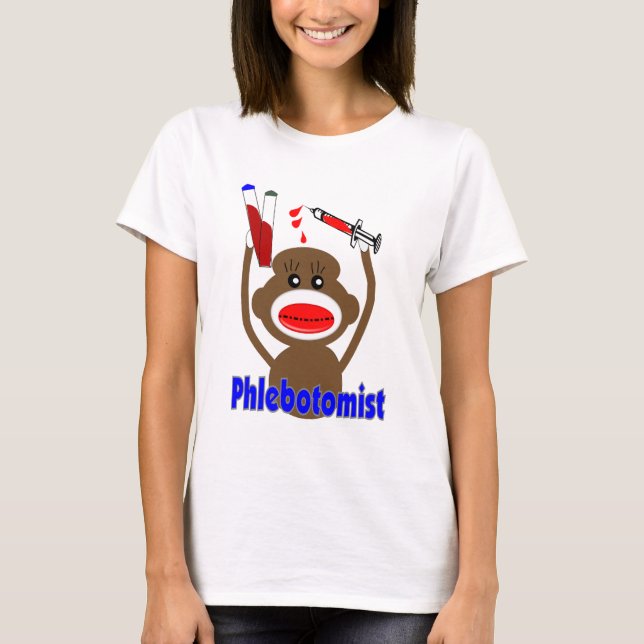 Sock monkeyPhlebotomist gåvor--Förtjusande T-shirt (Framsida)