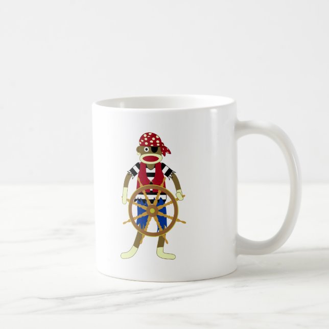 Sock monkeypirat kaffemugg (Höger)